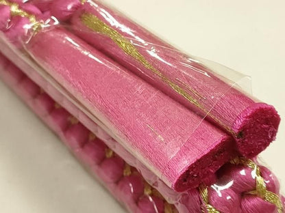 平和屋着物●和装小物　帯締め・帯揚げセット　丸組　総絞り　金糸　めいくやまと　正絹　逸品　未使用　AABL9552ay