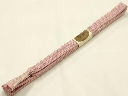 平和屋着物●和装小物　帯締め・帯揚げセット　平組　霞絵皿花文　金糸　金彩　暈し染め　正絹　逸品　未使用　AABL9553ay