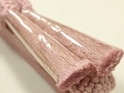 平和屋着物●和装小物　帯締め・帯揚げセット　平組　霞絵皿花文　金糸　金彩　暈し染め　正絹　逸品　未使用　AABL9553ay