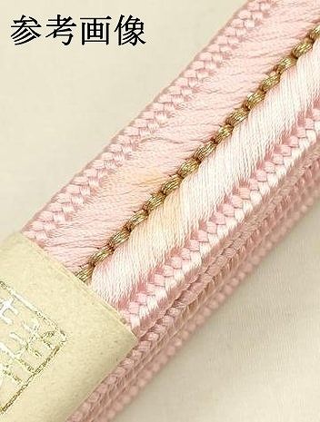 平和屋着物●和装小物　帯締め・帯揚げセット　平組　絞り　紫陽花　金糸　暈し染め　正絹　逸品　未使用　AABL9557ay