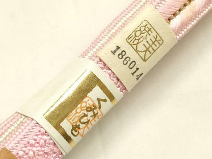 平和屋着物●和装小物　帯締め・帯揚げセット　平組　絞り　紫陽花　金糸　暈し染め　正絹　逸品　未使用　AABL9557ay