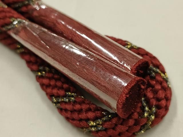 平和屋本店●和装小物　帯締め・帯揚げセット　丸組　絞り　刺繍　草花文　金糸　金彩　暈し　正絹　逸品　未使用　AABL9559ay