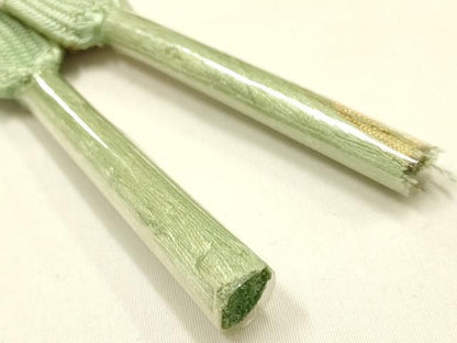 平和屋本店●和装小物　帯締め・帯揚げセット　高麗組 綾出し　流水吉祥文　三分金糸　暈し染め　正絹　逸品　未使用　AABL9561ay
