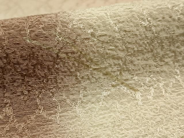 平和屋本店●和装小物　帯締め・帯揚げセット　高麗組　松葉　金糸　暈し染め　正絹　逸品　未使用　AABL9608ay