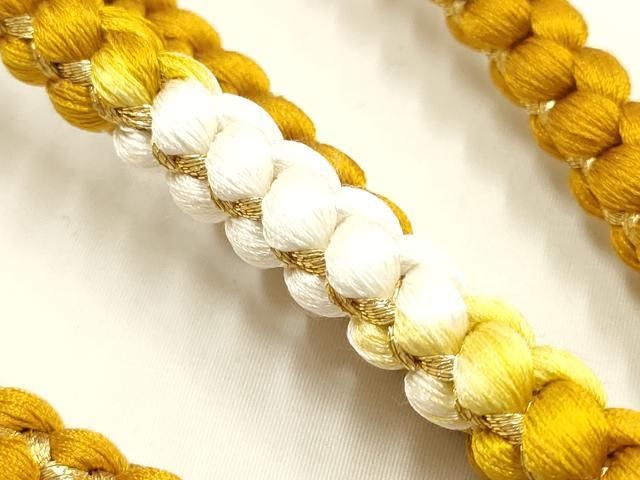 平和屋本店●和装小物　振袖用帯締め・帯揚げセット　絞り　刺繍　花柄　金銀糸　暈し　めいくやまと　正絹　逸品　未使用　AABL9618ay