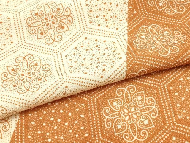 平和屋本店▼和装小物　帯揚げ　亀甲繋ぎ　花唐草　正絹　逸品　AABL9635ay