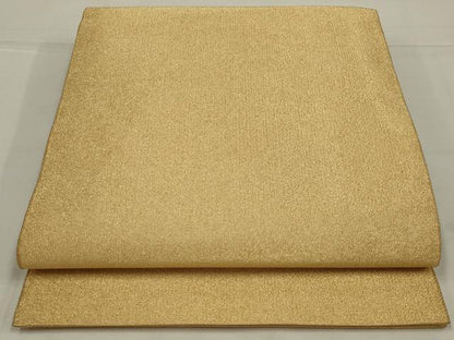 平和屋着物◎全通柄袋帯　綴れ　黄朽葉色　正絹　逸品　AABL9831ou