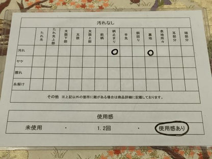 平和屋着物◎六通柄　京袋帯　唐織　人物風景文　金糸　正絹　逸品　AABL9832ou
