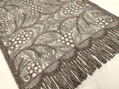 平和屋本店●染織デザイナー　堀口無月 　MUGETSU　チュール織　和装小物　透け感のあるショール　逸品　AABL9973ay