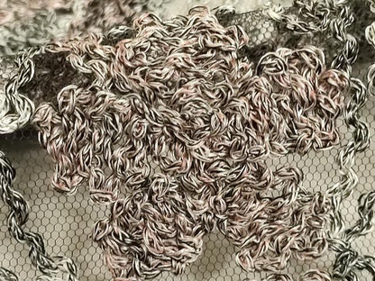 平和屋本店●染織デザイナー　堀口無月 　MUGETSU　チュール織　和装小物　透け感のあるショール　逸品　AABL9973ay