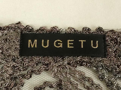 平和屋本店●染織デザイナー　堀口無月 　MUGETSU　チュール織　和装小物　透け感のあるショール　逸品　AABL9973ay