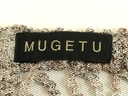 平和屋本店●染織デザイナー　堀口無月 　MUGETSU　チュール織　和装小物　透け感のあるショール　逸品　AABL9974ay