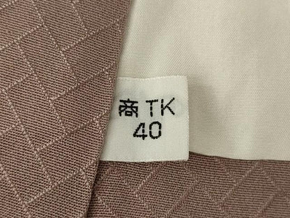 平和屋着物●上質な色無地　丸地紋　鴇浅葱色　正絹　逸品　AABM0001ck
