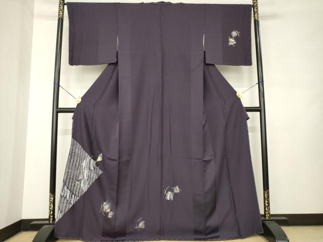 平和屋着物●訪問着　竹屋町刺繍　抽象文様　金彩　正絹　逸品　未使用　AABM0002ck