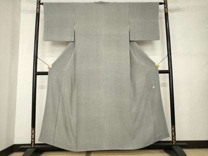 平和屋着物●保科土山　江戸小紋　角通し　正絹　逸品　AABM0018ck
