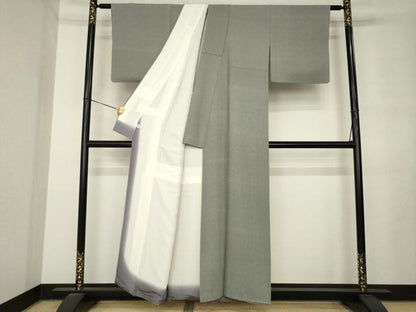 平和屋着物●保科土山　江戸小紋　角通し　正絹　逸品　AABM0018ck