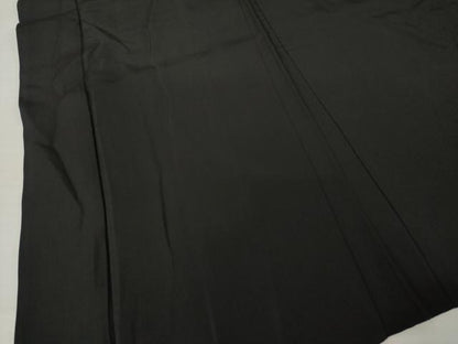 平和屋着物●男性　黒紋付　長羽織　正絹　逸品　AABM0020ck