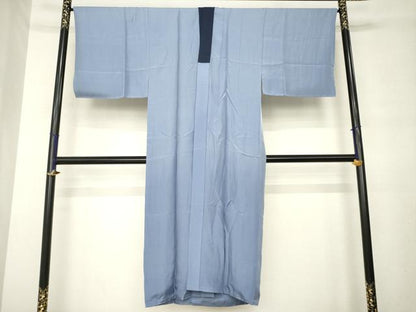 平和屋着物●男性　長襦袢　袷　東海道五十三次　正絹　逸品　未使用　AABM0021ck