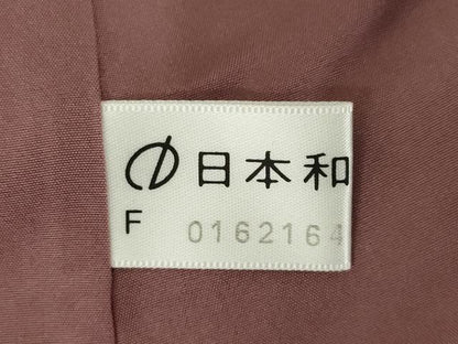 平和屋着物●上質な小紋　作家物　紬地　舞花文　ろうけつ染　正絹　逸品　AABM0060ck