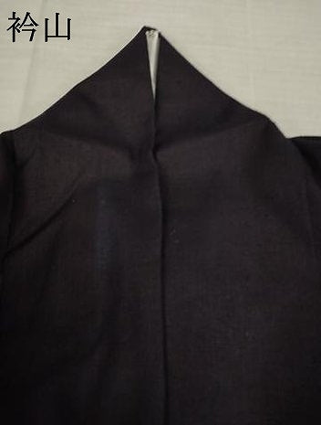 平和屋着物●結城紬　色無地　黒紅色　ロング丈　正絹　逸品　AABM0064ck