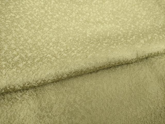 平和屋着物●上質な色無地　霞地紋　油色　正絹　逸品　AABM0076ck