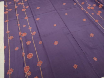 平和屋着物●長襦袢　無双仕立て　花間道　正絹　逸品　AABM0082ck