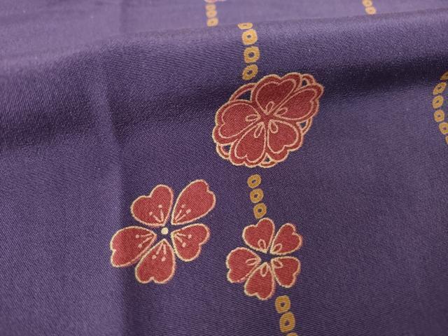 平和屋着物●長襦袢　無双仕立て　花間道　正絹　逸品　AABM0082ck