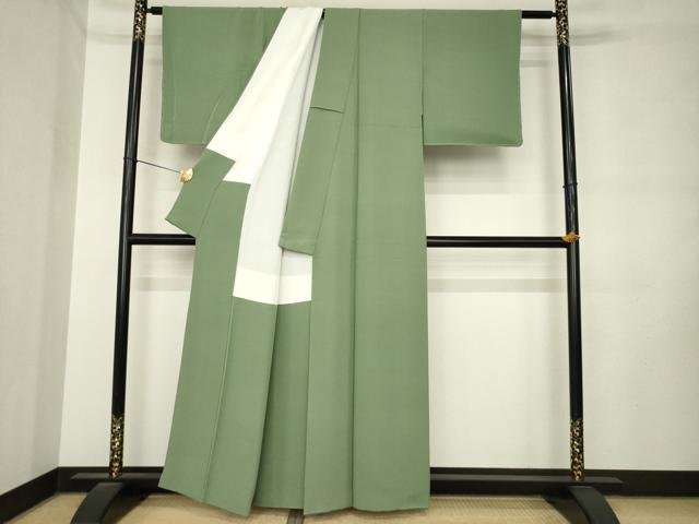 平和屋着物●上質な色無地　岩井茶色　正絹　逸品　未使用　AABM0115ck