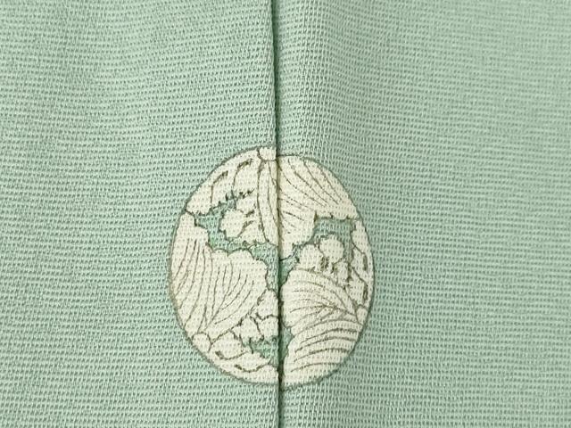 平和屋着物●訪問着　駒刺繍　薔薇唐草文　正絹　逸品　AABM0116ck