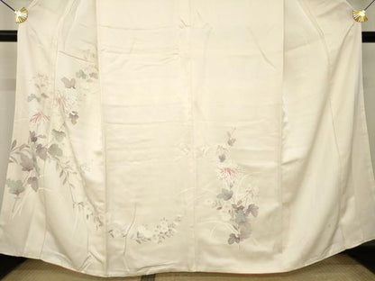 平和屋着物●訪問着　刺繍　乱菊　正絹　逸品　AABM0120ck