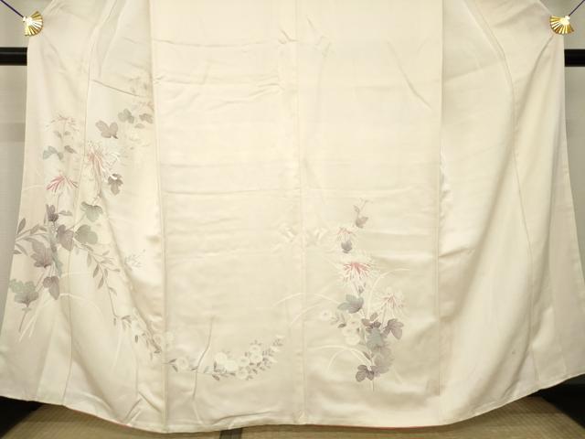 平和屋着物●訪問着　刺繍　乱菊　正絹　逸品　AABM0120ck