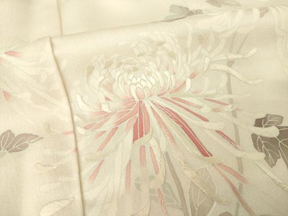 平和屋着物●訪問着　刺繍　乱菊　正絹　逸品　AABM0120ck