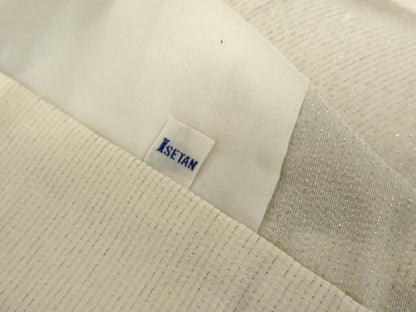平和屋着物●創業460年・千總　訪問着・長襦袢(無双仕立て)セット 駒刺繍 扇面枝花文 金糸 金彩 金通し地 伊勢丹扱い 正絹 逸品 AABM0133cs