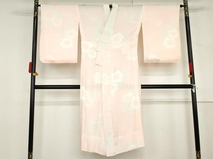 平和屋着物●創業460年・千總　訪問着・長襦袢(無双仕立て)セット 駒刺繍 扇面枝花文 金糸 金彩 金通し地 伊勢丹扱い 正絹 逸品 AABM0133cs