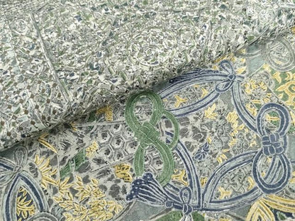 平和屋着物●中国三大刺繍 汕頭刺繍 スワトウ刺繍 訪問着 仕覆花文 正絹 逸品 AABM0144cs