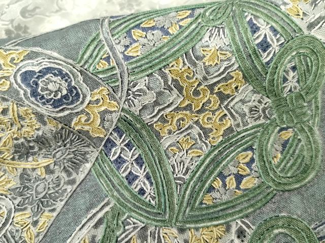 平和屋着物●中国三大刺繍 汕頭刺繍 スワトウ刺繍 訪問着 仕覆花文 正絹 逸品 AABM0144cs