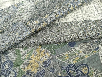 平和屋着物●中国三大刺繍 汕頭刺繍 スワトウ刺繍 訪問着 仕覆花文 正絹 逸品 AABM0144cs