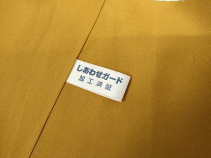 平和屋着物●本場大島紬　縞大島　格子　黒地　井田織物謹製　証紙付き　正絹　逸品　AABM0156cs