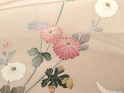 平和屋着物●訪問着　友禅　作家物　枝花文　暈し染め　まるやま扱い　正絹　逸品　AABM0181cs