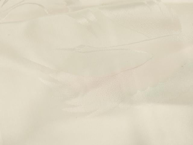 平和屋着物●振袖用長襦袢　袷　飛鶴地紋　暈し染め　半衿刺繍　正絹　逸品　AABM0193cs