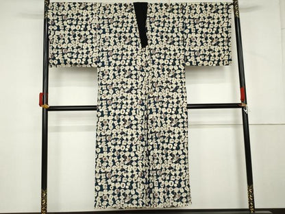 平和屋着物●男性　長襦袢　無双仕立て　まとい柄　正絹　逸品　AABM0203cs
