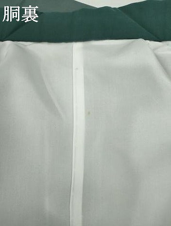 平和屋着物●男性　長襦袢　袷　横段文　正絹　逸品　未使用　AABM0215cs
