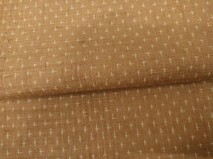 平和屋着物●上質な紬　十字　正絹　逸品　AABM0233cs
