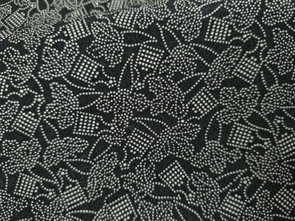 平和屋着物●江戸小紋　成り物　黒地　正絹　逸品　AABM0260cs