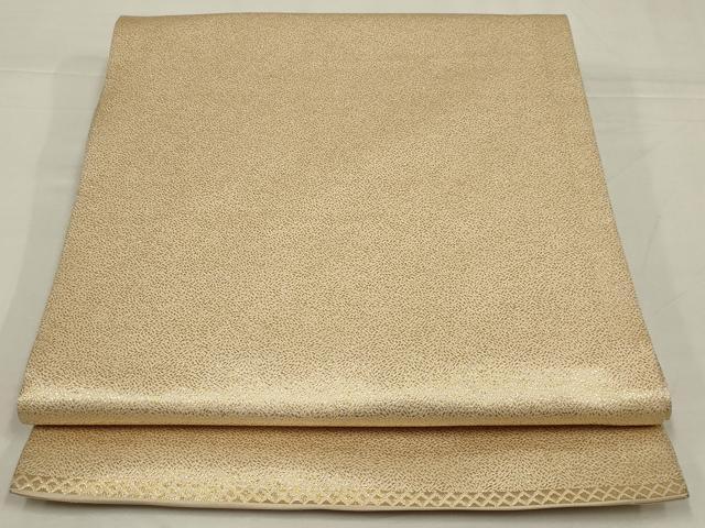 平和屋着物◎全通柄　本袋帯　霞文　金糸　正絹　逸品　AABM0301ou