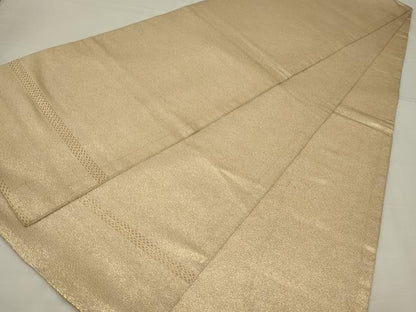 平和屋着物◎全通柄　本袋帯　霞文　金糸　正絹　逸品　AABM0301ou