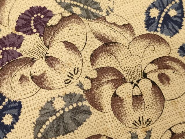 平和屋本店▼和装小物　和装バッグ　トートバッグ　辻が花　草花文　法衣　寺院　仏具　仏教　僧侶　神職　装束　AABM0323ja