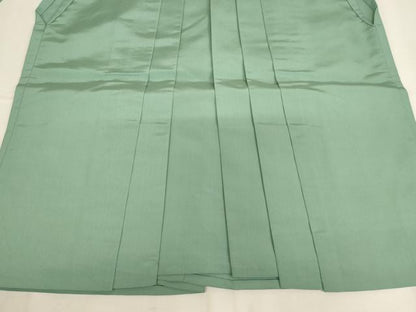 平和屋本店▼男性　馬乗り袴　作家物　錆青磁色地　法衣　寺院　仏具　仏教　僧侶　神職　装束　AABM0335ja