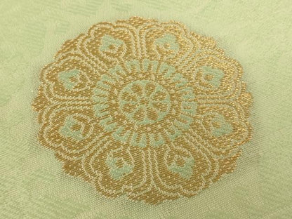 平和屋本店▼打敷　内敷　3点セット　三角　駒刺繍　本金刺繍　花丸文　下り藤　法衣　寺院　仏具　仏教　僧侶　神職　装束　AABM0357ja