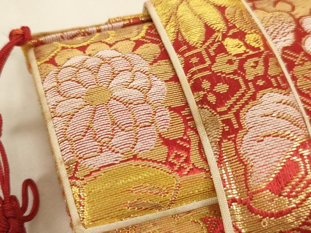 平和屋本店[]七五三　女の子　和装小物セット　菊　金糸　箱付き　逸品　AABM0381ja